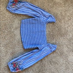 Off the shoulder shirt